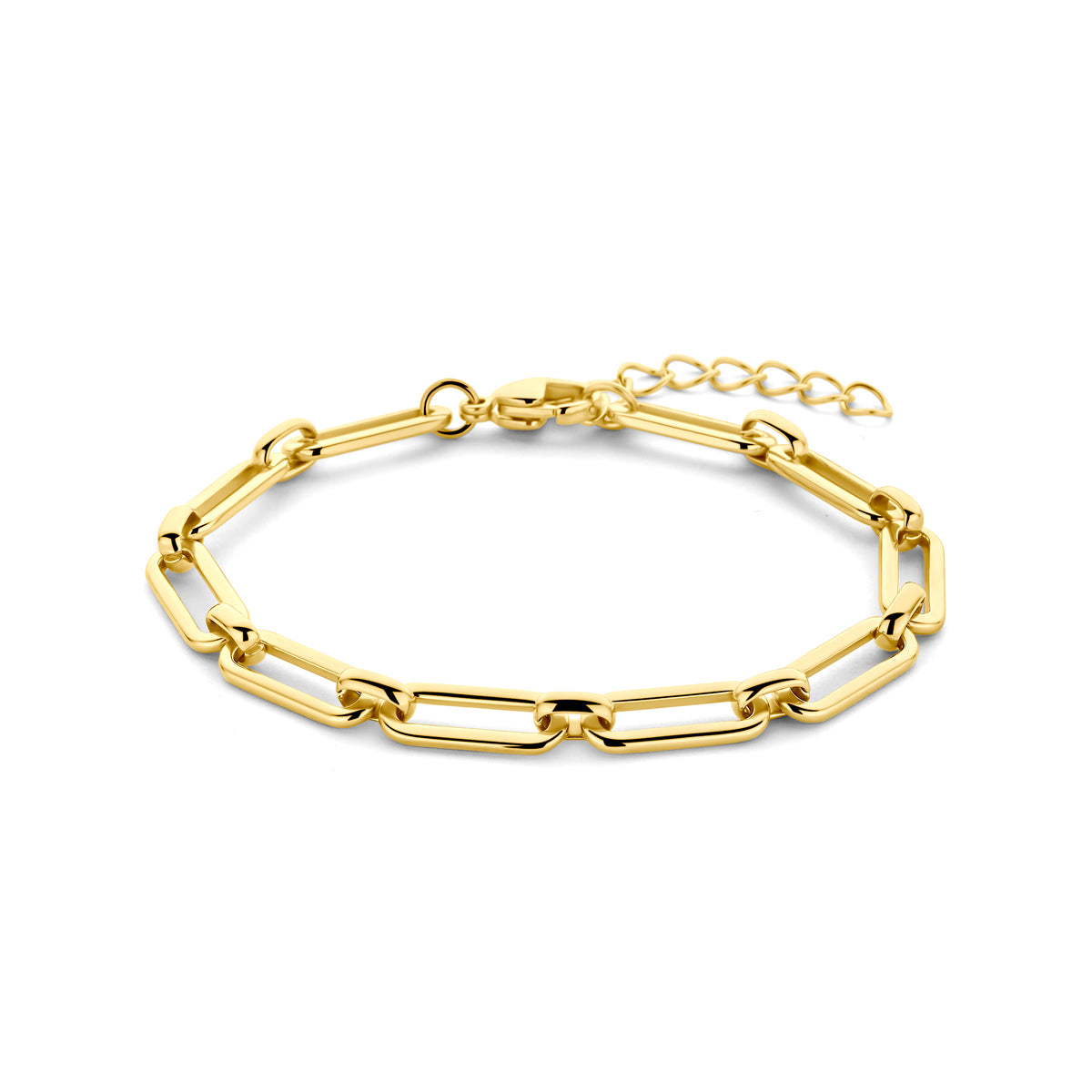 Gouden schakel armband voor vrouwen met ion plating - City Juwelier