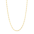 Gouden schakel ketting voor vrouwen vooraanzicht - City Juwelier