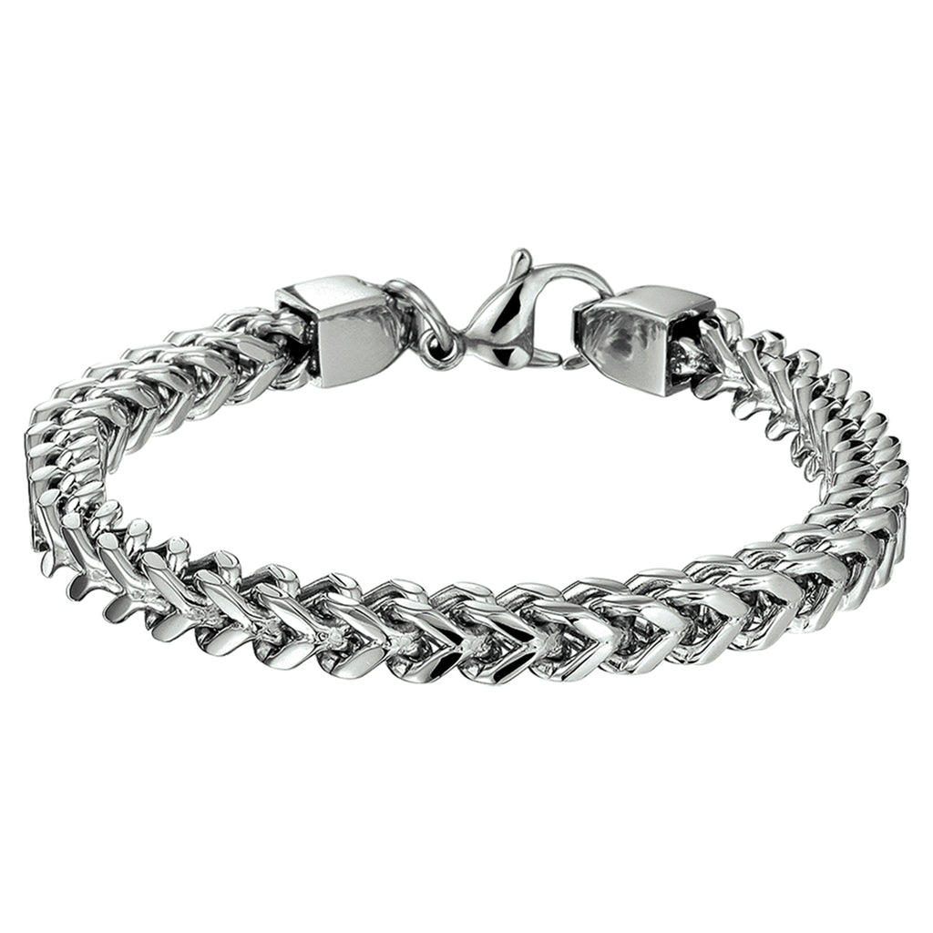 Gourmette schakel armband van stainless steel voor heren - City Juwelier