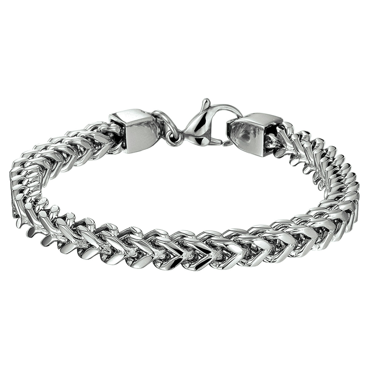 Gourmette schakel armband van stainless steel voor heren - City Juwelier