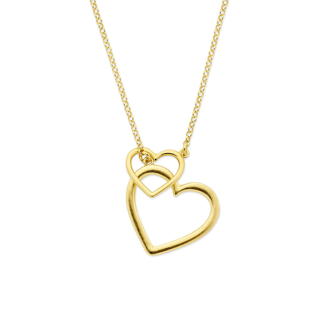 Coraviara - Zilveren Hartjes Ketting - 925 Zilver