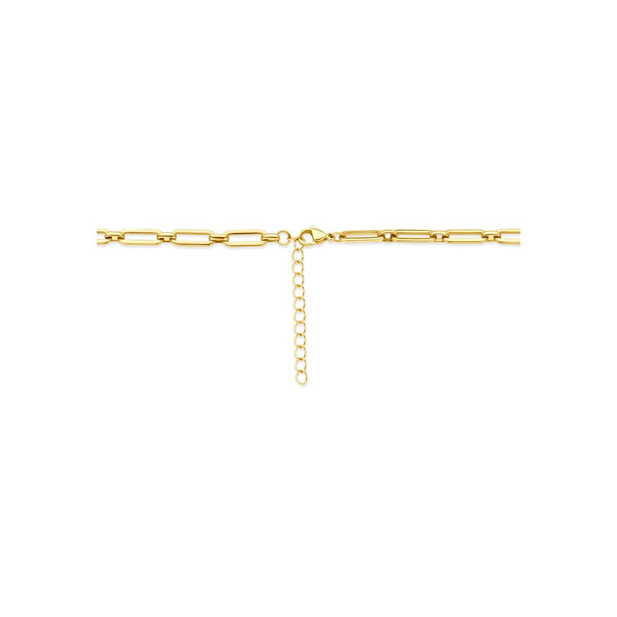 Karabijnsluiting gouden ketting stainless steel - City Juwelier