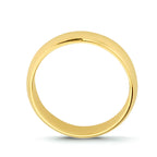 Klassieke geelgouden ring zijkant gepolijste afwerking - City Juwelier
