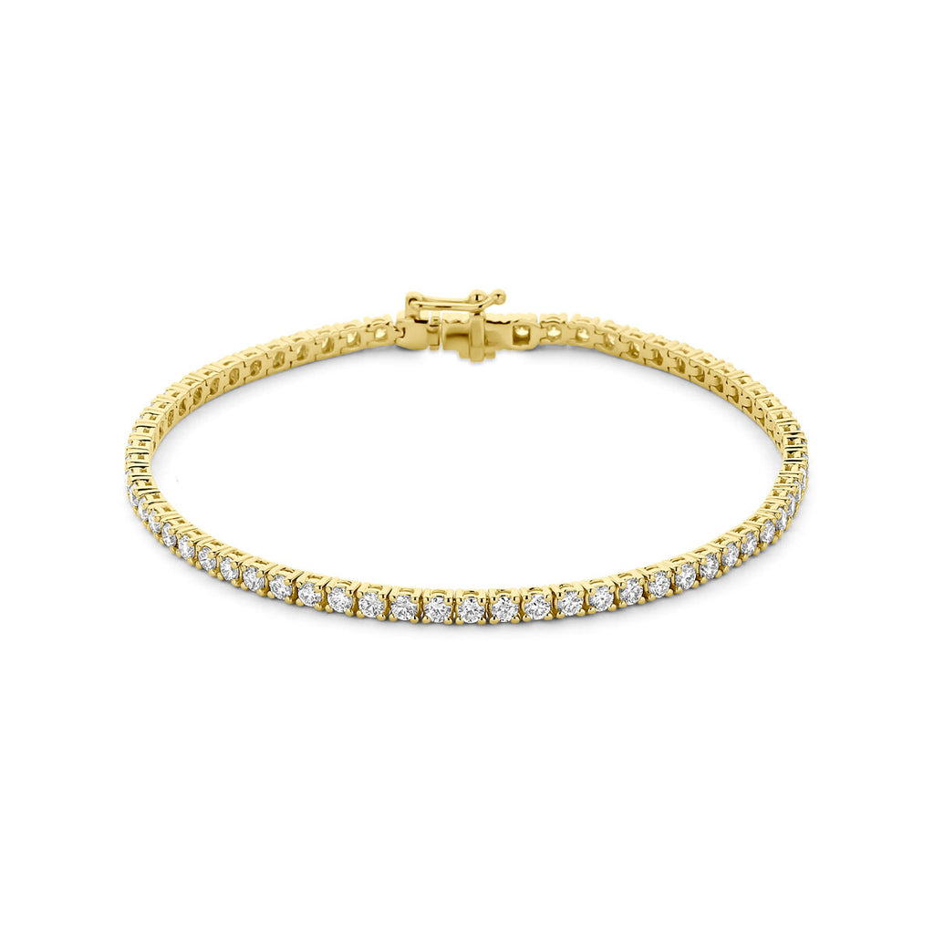 Tennalisse - Tennisarmband met Diamant - Verguld Zilver