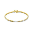 Tennalisse - Tennisarmband met Diamant - Verguld Zilver
