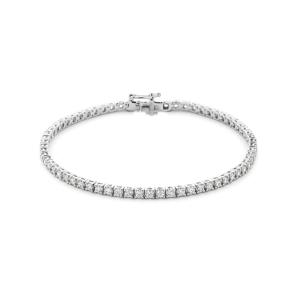Tennalisse - Tennisarmband met Diamant - Verguld Zilver