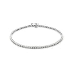 Tennalisse - Tennisarmband met Diamant - Verguld Zilver