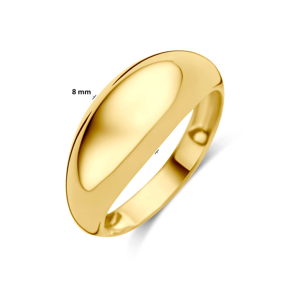 Luxe gouden ring Ballonetta van Kasius gedragen aan hand voor dames - City Juwelier