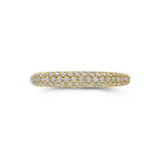 Luxe gouden ring met 0.79 karaat diamant gedragen op hand - City Juwelier