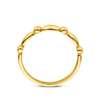 Orindeva dames ring in 9 karaat geelgoud zijaanzicht - City Juwelier