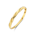 Spiralina gouden ring met gedraaid design in 14K geelgoud - City Juwelier