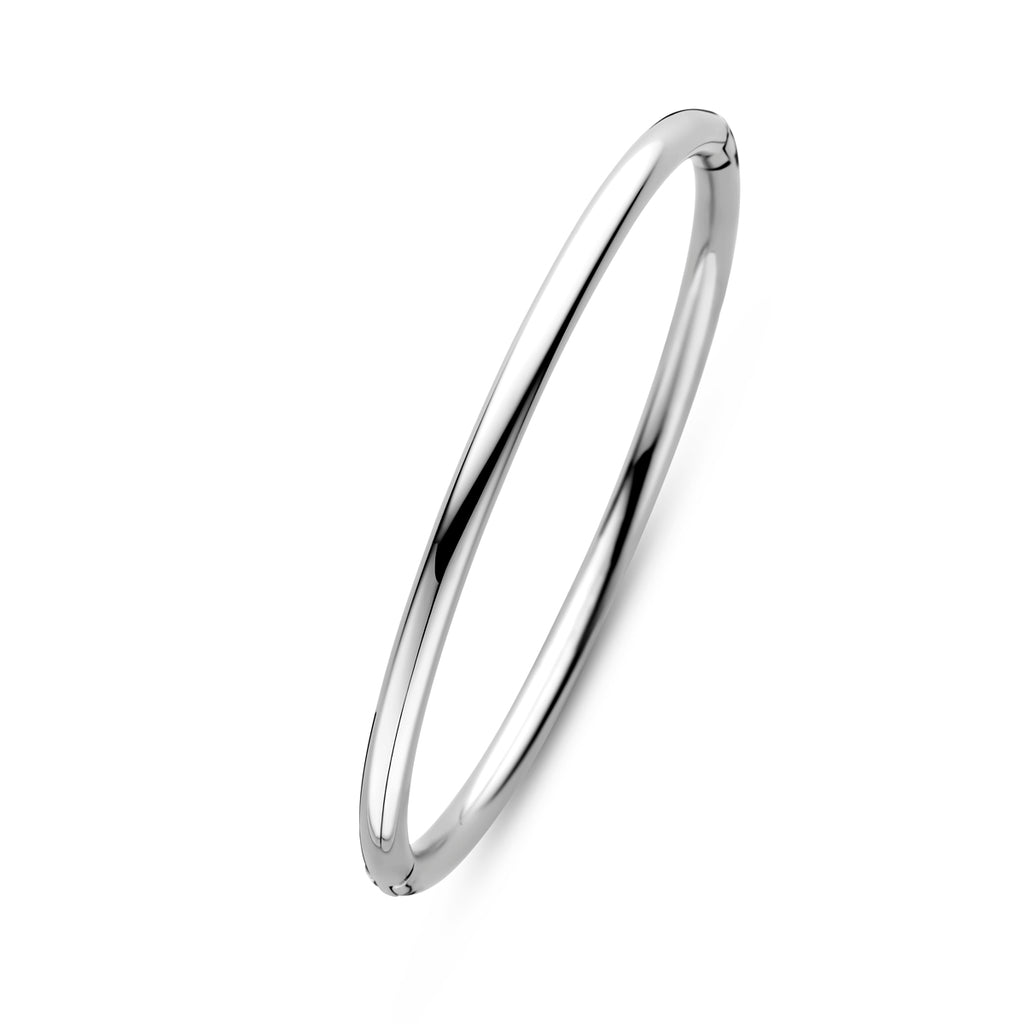 Stainless steel bangle armband voor vrouwen vooraanzicht - City Juwelier