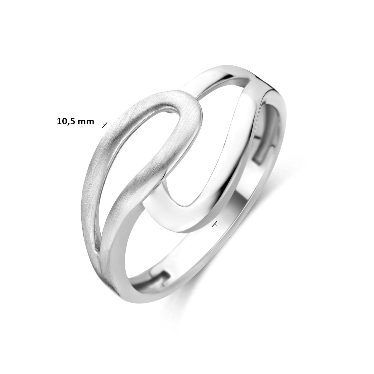 Sterling zilveren statement ring voor vrouwen schuin perspectief - City Juwelier