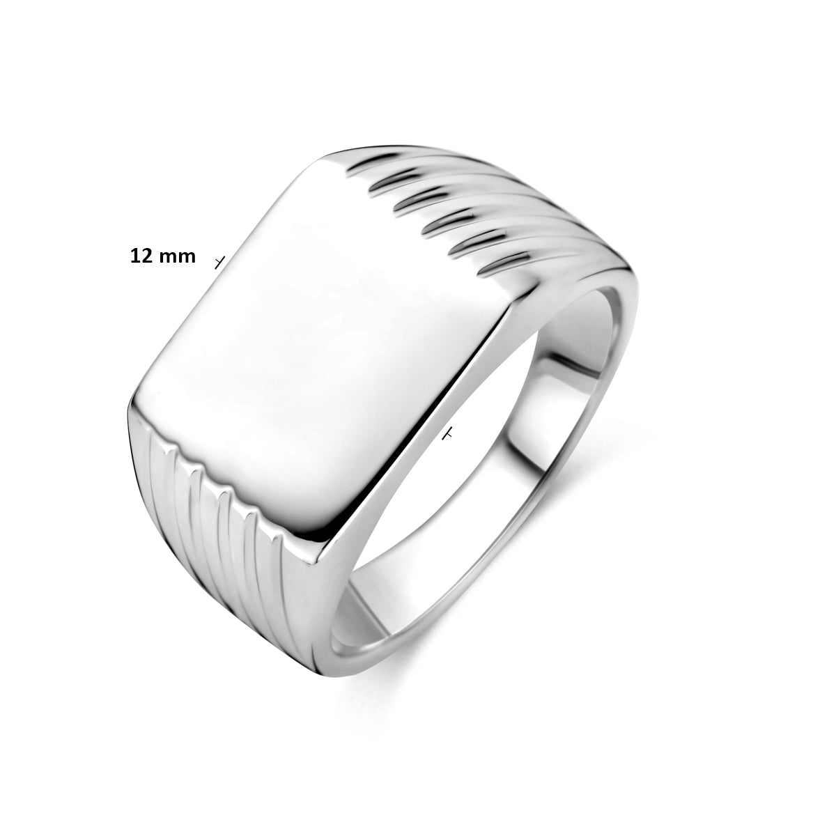 Stoere zilveren ring voor mannen met gravure mogelijkheid - City Juwelier