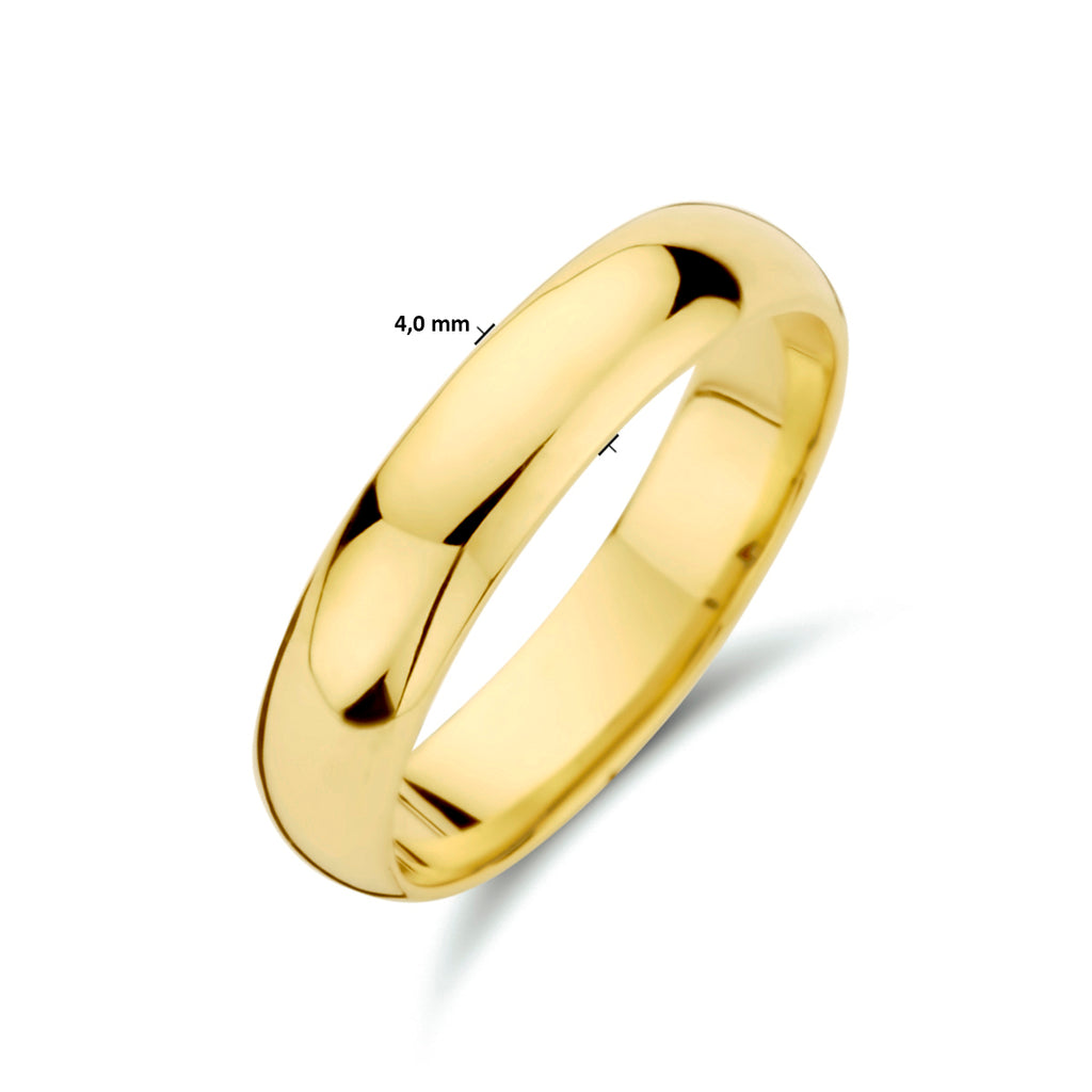 Unisex geelgouden trouwring 14K voor man en vrouw - City Juwelier