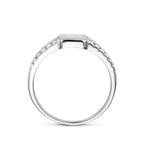 Velarino zilveren ring voor mannen zijaanzicht Rolex stijl - City Juwelier