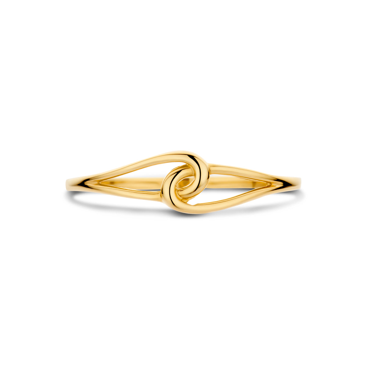 Veralena geelgouden ring detail van de afwerking voor dames - City Juwelier