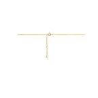 Zijaanzicht gouden ketting met hartje voor vrouwen - City Juwelier