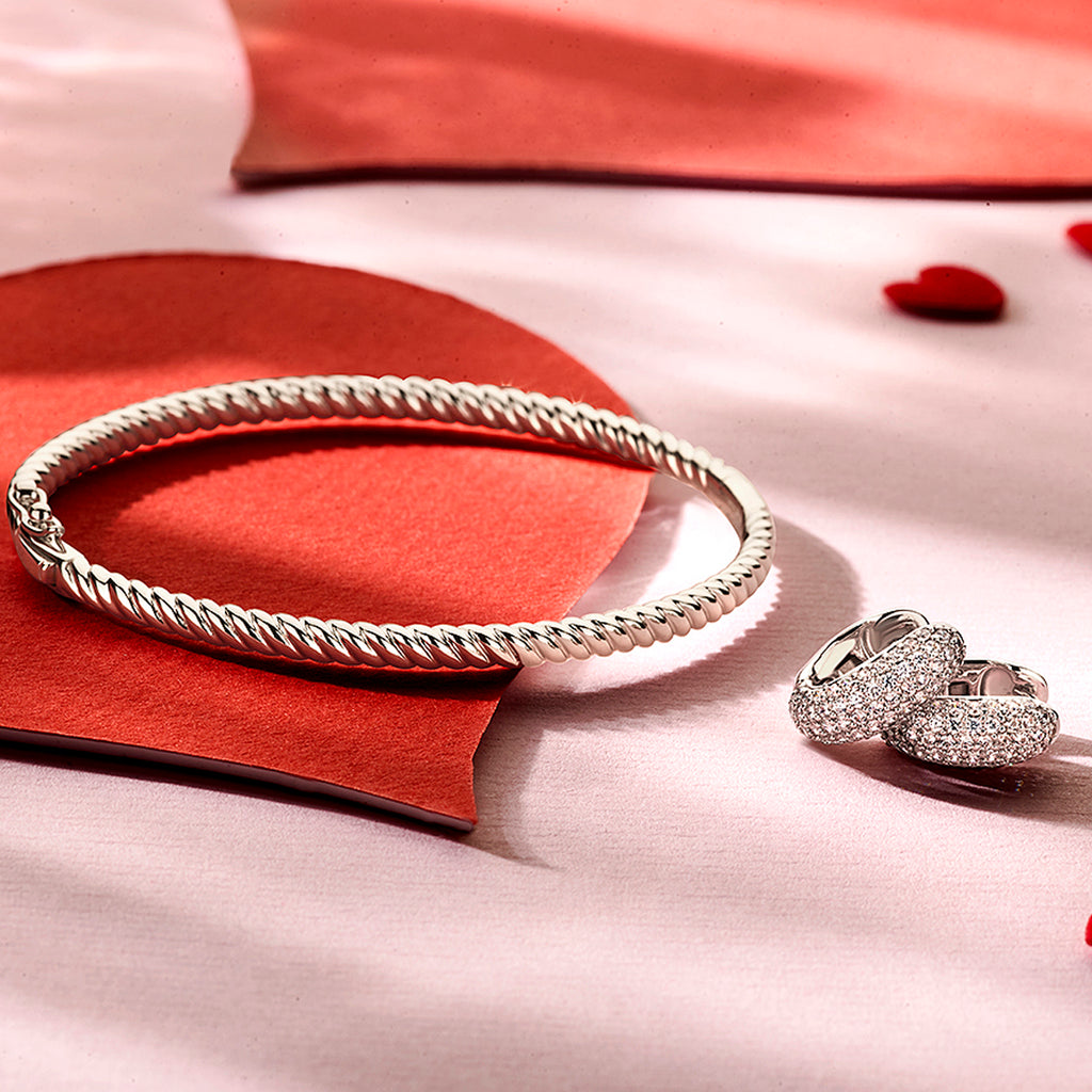 Zijkant zilveren oorbellen met klapoorsluiting 14.5x6mm - City Juwelier