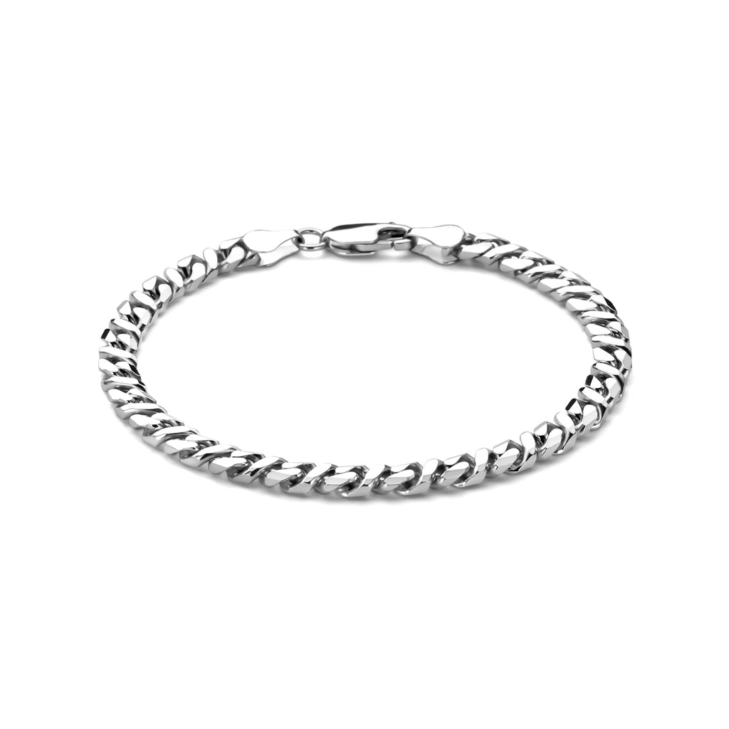 Zilveren armband heren gourmetteschakel 925 sterling zilver vooraanzicht - City Juwelier