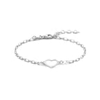 Zilveren armband met hart bedel voor vrouwen - City Juwelier
