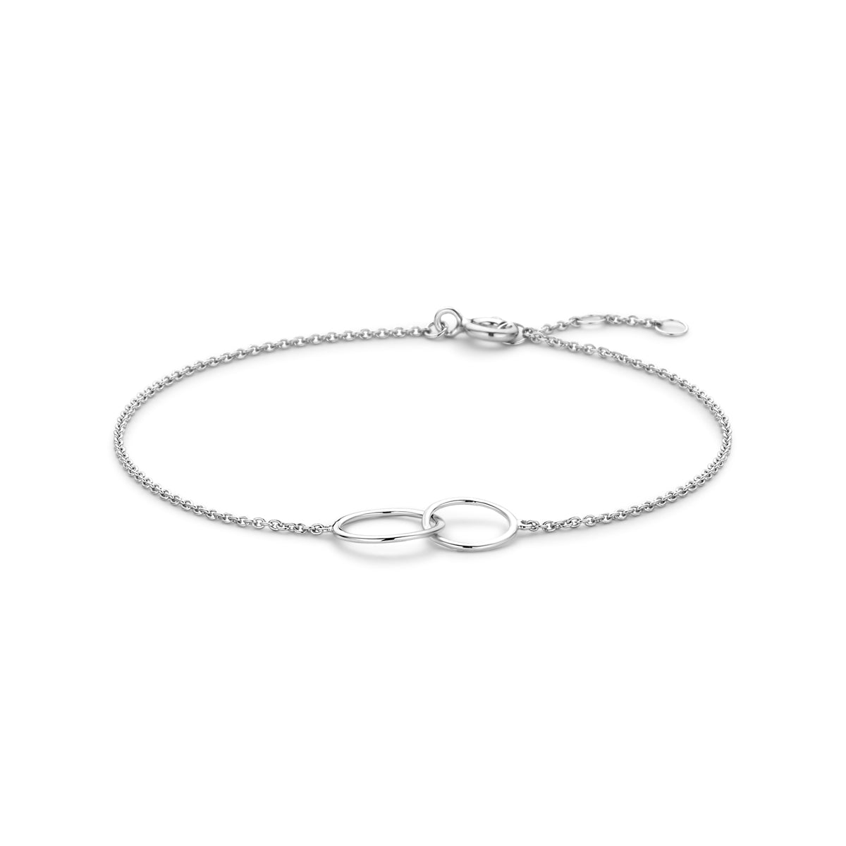 Zilveren armband met rondjes schakeldesign voor dames - City Juwelier