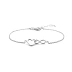 Zilveren armband set met hart en infinity voor vrouwen - City Juwelier
