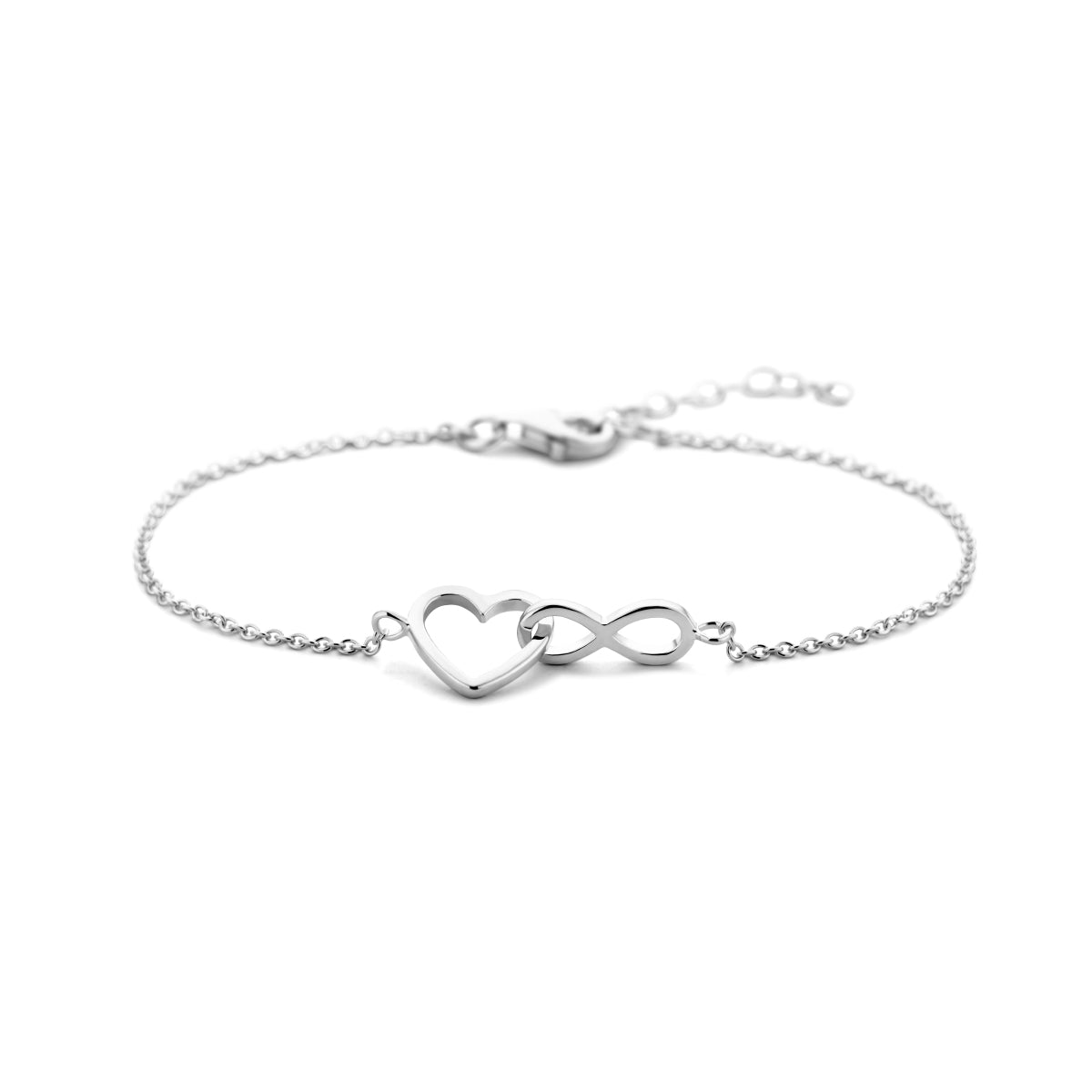 Zilveren armband set met hart en infinity voor vrouwen - City Juwelier