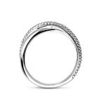 Zilveren dames ring met 6,5mm breedte - detail opname - City Juwelier