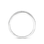 Zilveren damesring zirkonia zijaanzicht gerhodineerd zilver - City Juwelier