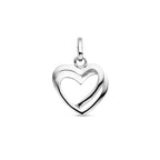 Zilveren hart hanger 925 sterling zilver voor vrouwen - City Juwelier