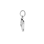 Zilveren hart hanger detail zijkant met glanzende afwerking - City Juwelier