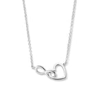 Zilveren hart infinity ketting Coeurlisse voor vrouwen - City Juwelier
