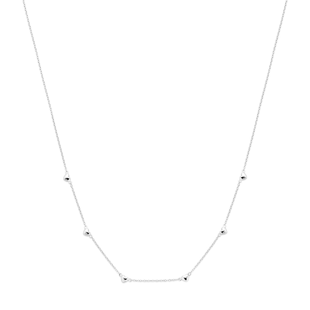 Zilveren hartjes ketting voor vrouwen in 925 sterling zilver - City Juwelier