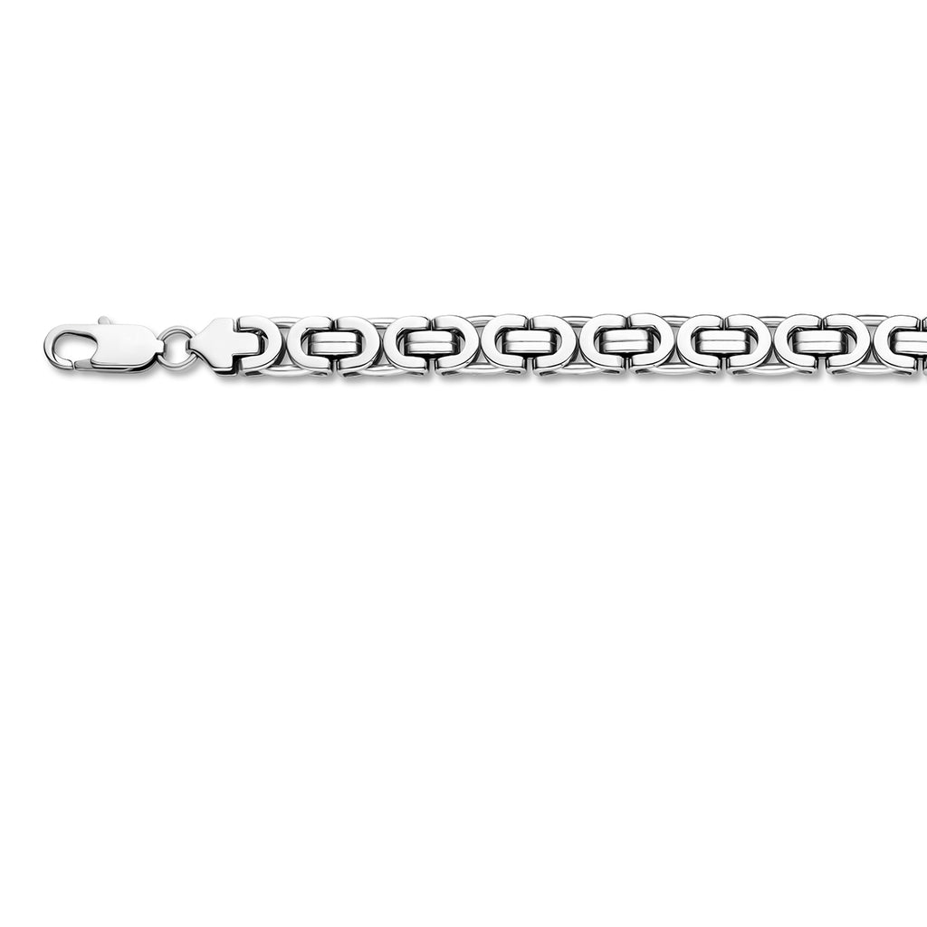 Zilveren heren armband met koningsschakel voor mannen - City Juwelier