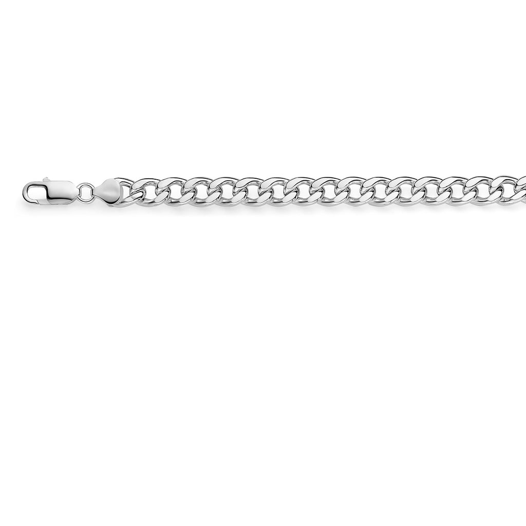 Zilveren ketting heren gourmette schakel 8.3mm vooraanzicht - City Juwelier