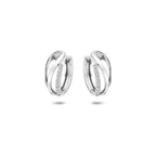 Zilveren klapoorringen met zirkonia voor vrouwen - Zirandelle - City Juwelier