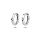 Zilveren oorbellen klapoorringen gediamanteerd 925 zilver voor dames - City Juwelier