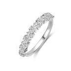 Zilveren ring dames met zirkonia vooraanzicht - 925 zilver gerhodineerd - City Juwelier
