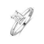 Zilveren ring met zirkonia steen voor vrouwen - City Juwelier