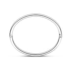 Zilverkleurige bangle armband zijaanzicht - City Juwelier
