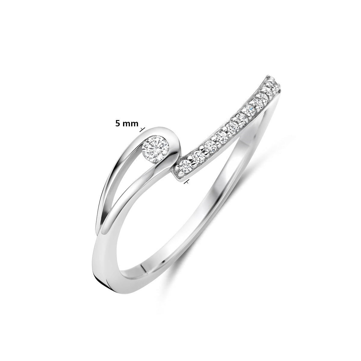 Zirandelle zilveren ring 925 sterling zilver - vooraanzicht - City Juwelier