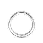 Zirellia dames ring in 925 zilver - zijaanzicht met glanzende afwerking - City Juwelier