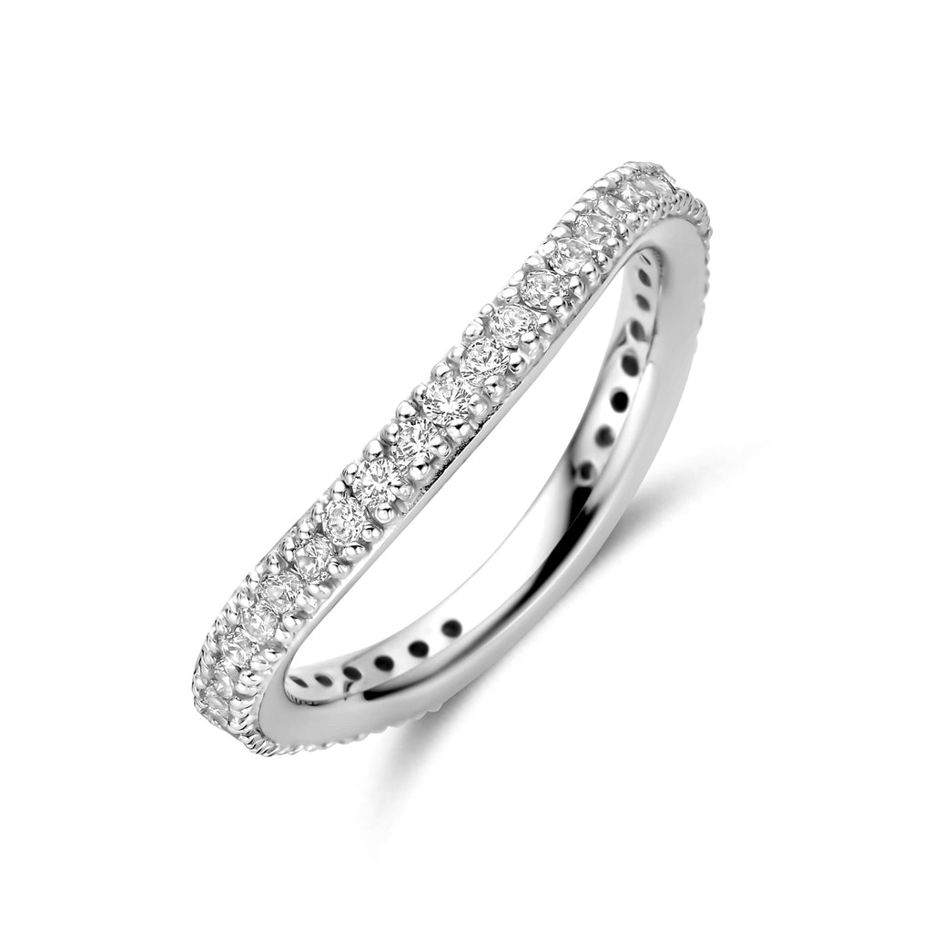Zirellia zilveren ring met zirkonia voor vrouwen - vooraanzicht - City Juwelier