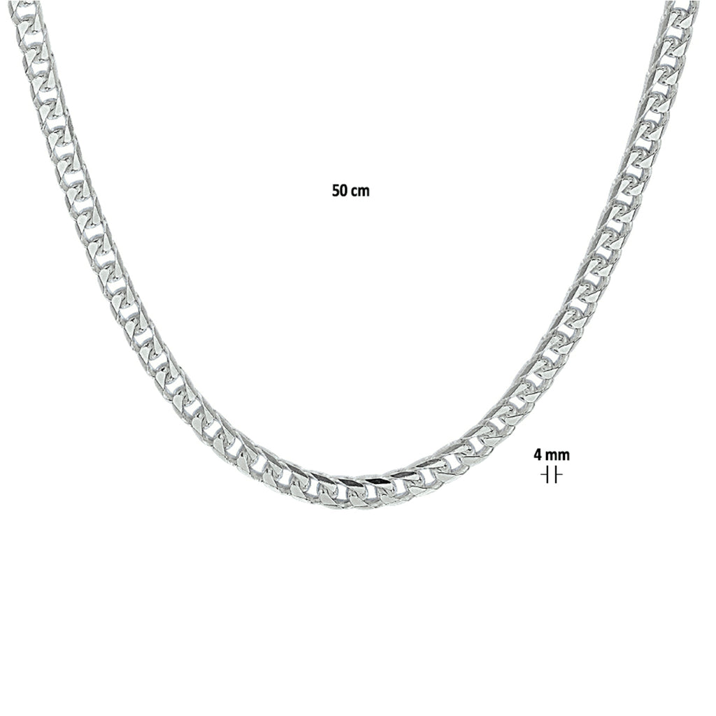 Victorus - Gourmette Ketting - 925 Zilver