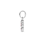 Floriana - Bloem Hanger Emaille Roze - 925 Zilver