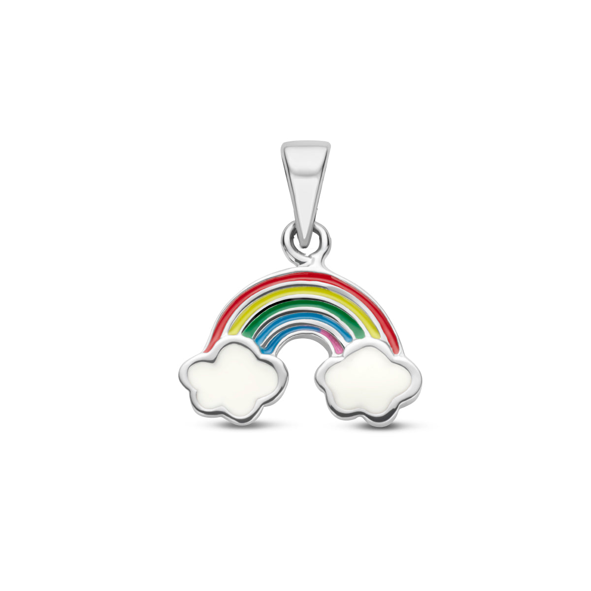 Rainbella - Regenboog Hanger Emaille - 925 Zilver