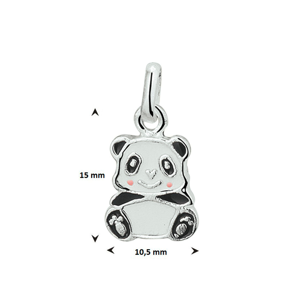 Pandora - Panda Hanger Emaille Groot - 925 Zilver