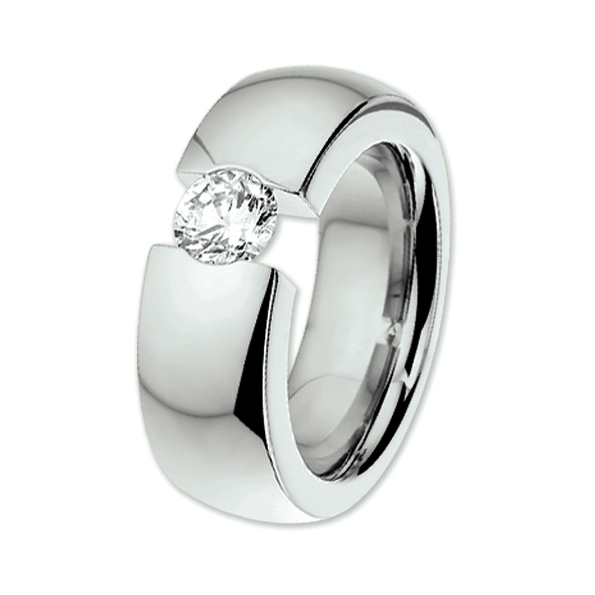 Ring met zirkonia steen