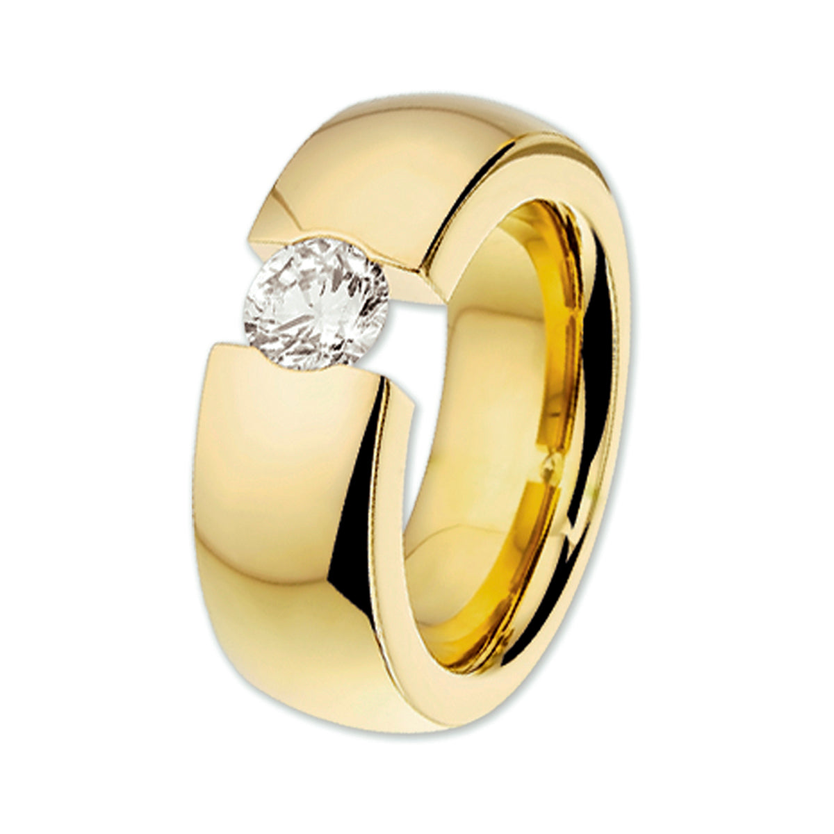 Ring met zirkonia steen